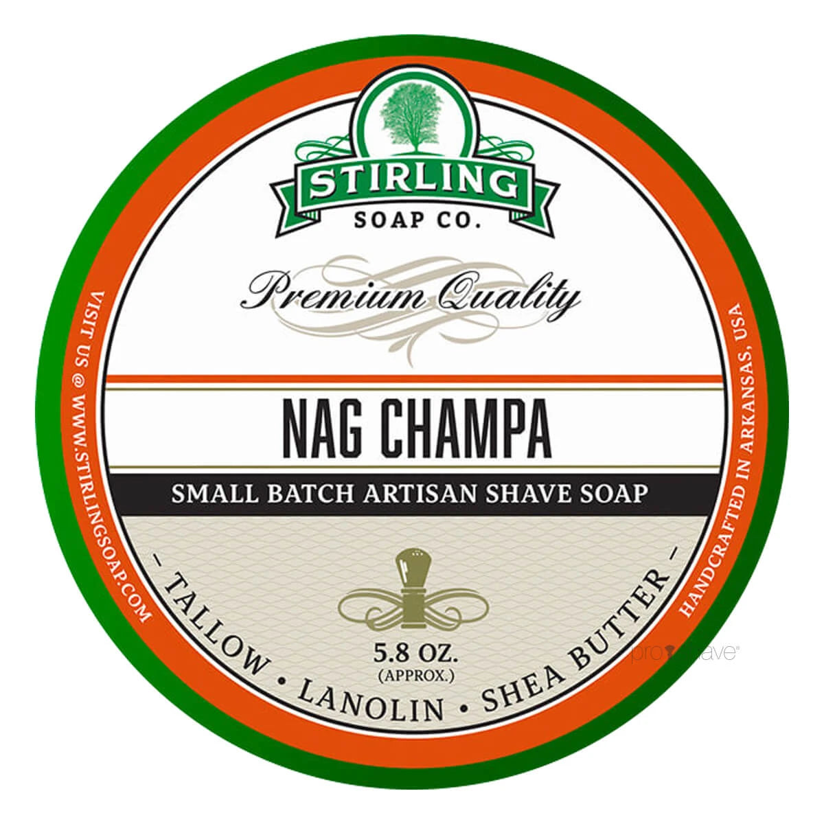 Stirling Soap Company Barbersæbe Nag Champa 170 Ml
