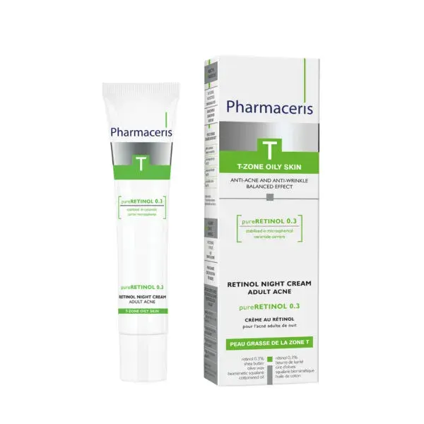 Pharmaceris T Retinol Night Cream Adult Acne Pure Retinol 0 3  40ml