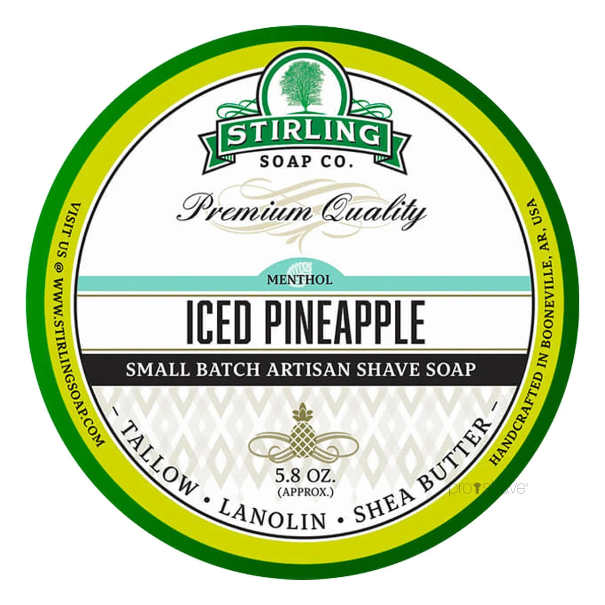 Stirling Soap Company Barbersæbe Iced Pineapple 170 Ml