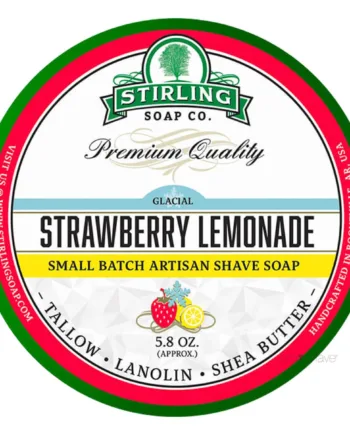 Stirling Soap Company Barbersæbe  Glacial   Strawberry Lemonade  170 Ml