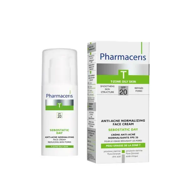 Pharmaceris T Sebostatic Day  Normaliserende Og Matterende Anti Akne Dagcreme Spf 20  50ml