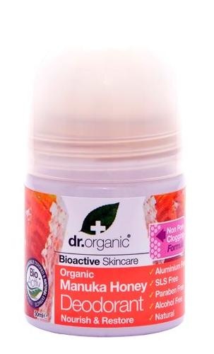 Dr  Organic Deo Roll On Manuka 50ml