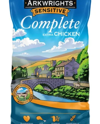 15 Kg Arkwrights Sensitive Complete Extra Chicken   Voksenfoder Med Kylling