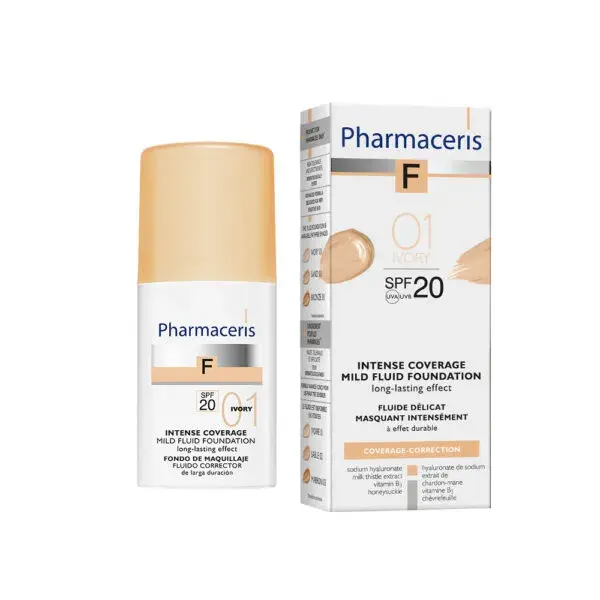 Pharmaceris F Intensivt Dækkende Foundation Spf 20  Ivory 01  30ml