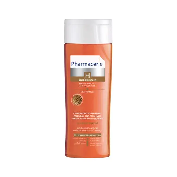 Pharmaceris H Keratineum Koncentreret Styrkende Shampoo Til Svækket Hår  Normal Og Fedtet Hår  250 Ml