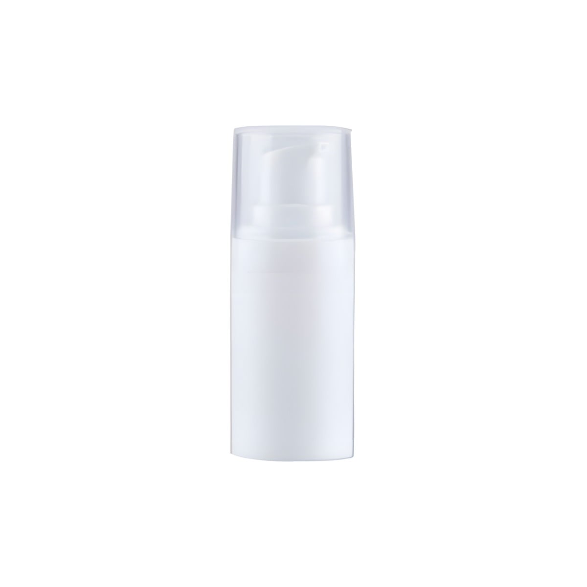 15 Ml Hvid Pumpe Flaske Slangeløs