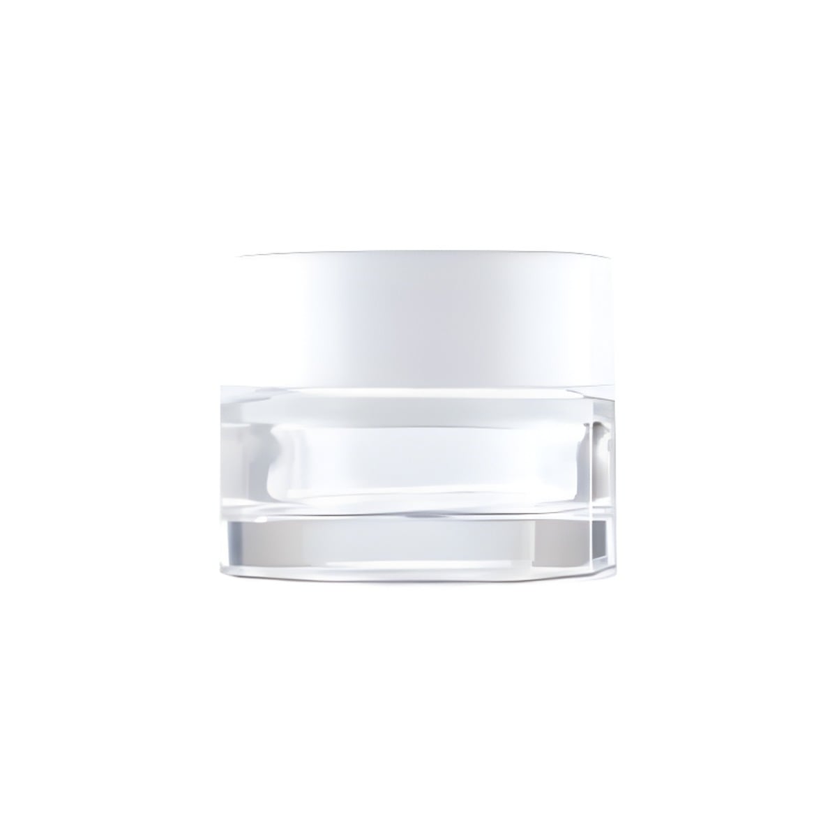 15 Ml Klar Glas Creme Bøtte Med Hvidt Låg