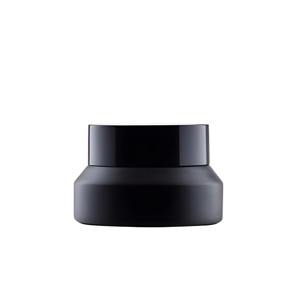 15 Ml Sort Glas Creme Bøtte Med Sort Låg