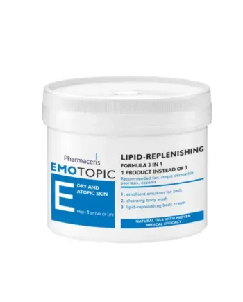 Pharmaceris E Emotopic Lipid Fornyet Formular Med 3 I 1 Produkt  1 Produkt Frem For 3 Cremer Til Badning  Vask Og Pleje  500ml