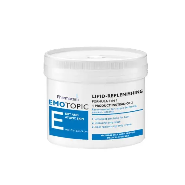 Pharmaceris E Emotopic Lipid Fornyet Formular Med 3 I 1 Produkt  1 Produkt Frem For 3 Cremer Til Badning  Vask Og Pleje  500ml