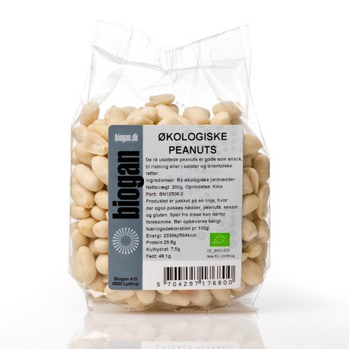 Peanuts Rå økologiske   200 Gram