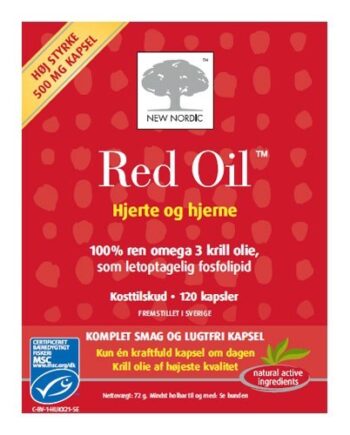 Red Oil Omega 3 Krill Olie   120 Kapsler