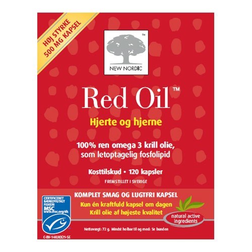 Red Oil Omega 3 Krill Olie   120 Kapsler