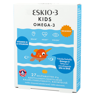 Midsona Eskio 3 Kids Chewable Gel? Tabletter M  Appelsinsmag