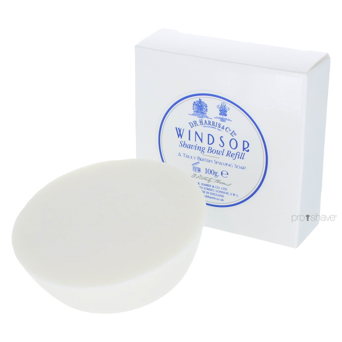 D R  Harris   Co  Ltd Windsor Barbersæbe  Refill  100 Gr