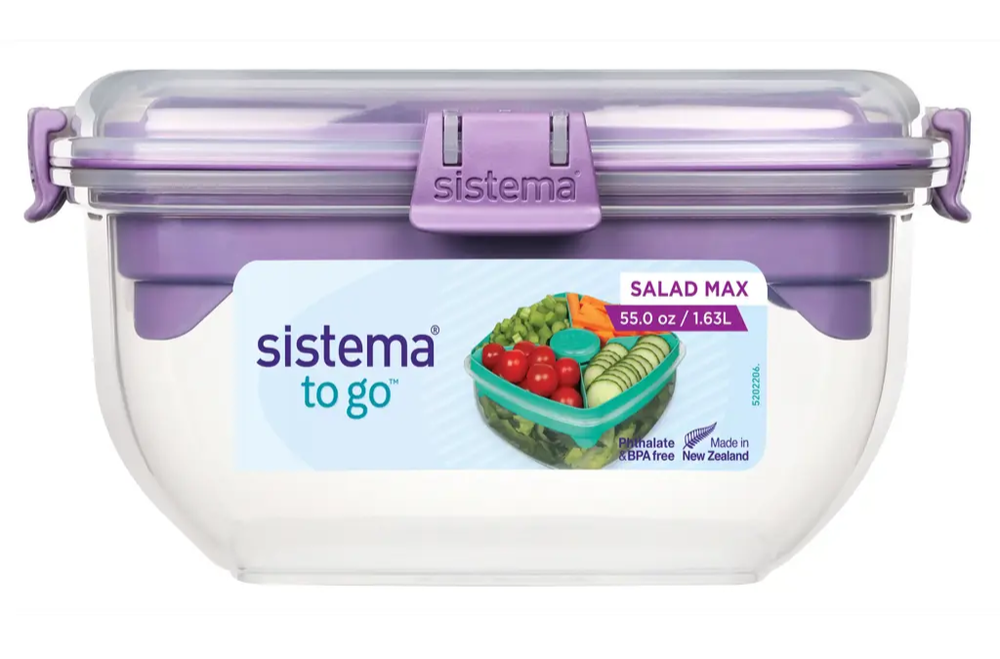 Sistema Salad Max To Go  Misty Purple  1 63l
