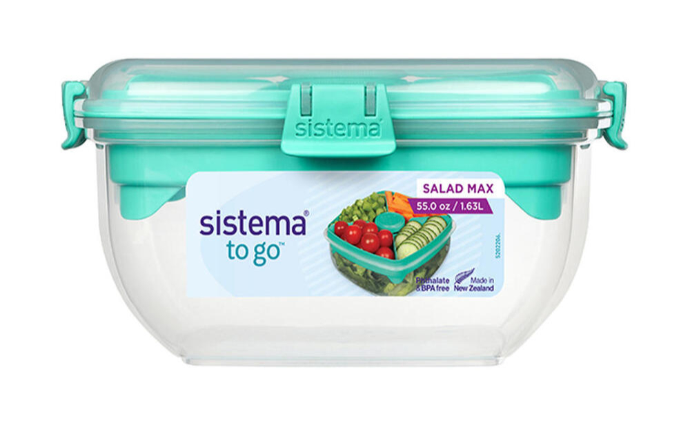 Sistema Salad Max To Go  Minty Teal  1 63l