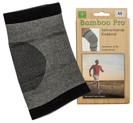 Bamboo Pro Knæbind  Str  M Selvvarmende 1stk