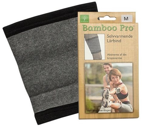Bamboo Pro Lårbind  Str  M Selvvarmende 1stk