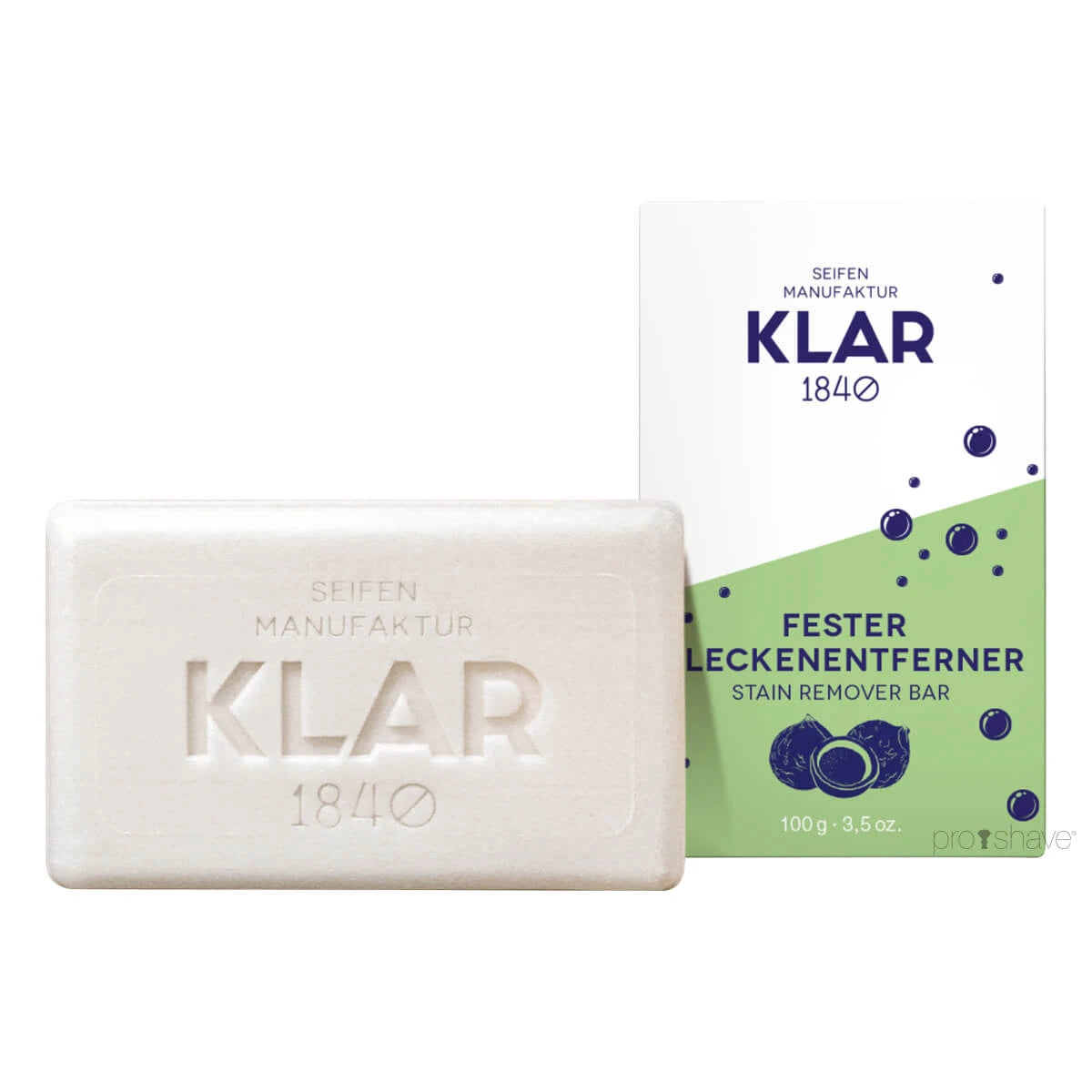Klar Seifen Pletfjerner  Fast Sæbebar  100 Gr