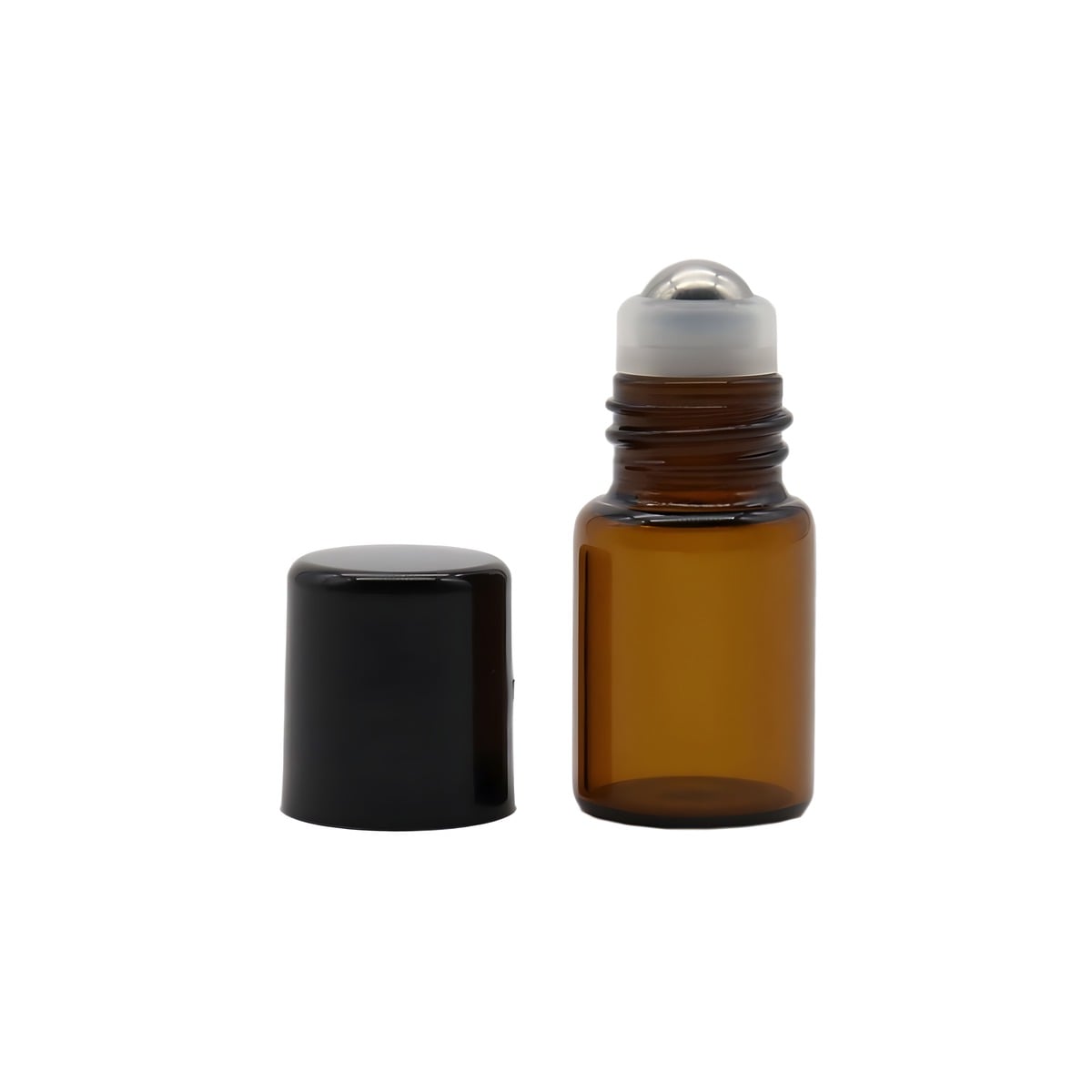 2 Ml Brun Glasflaske Med Rulle Hoved