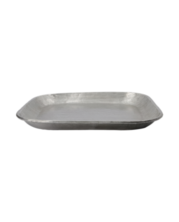 Meraki Bakke Malva Antik Sølv  L: 35 Cm  W: 35 Cm  H: 2 5 Cm