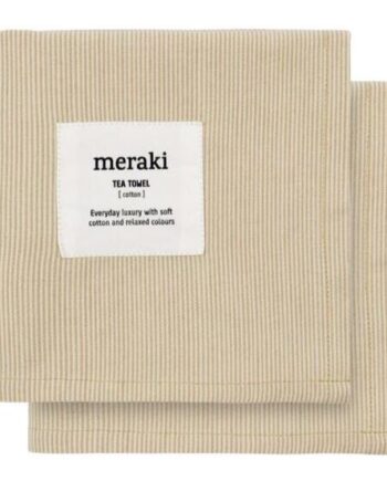 Meraki Viskestykker  2 Stk  Verum  Off White Safari