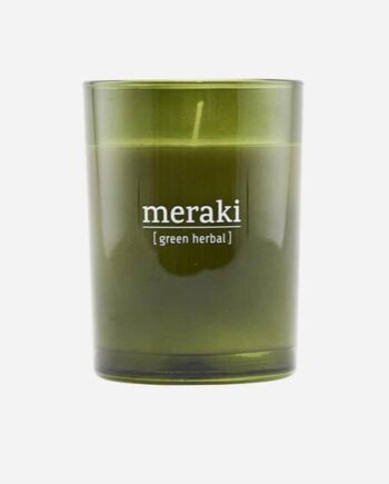 Meraki Duftlys Green Herbal  H: 10 5 Cm  Dia: 8 Cm
