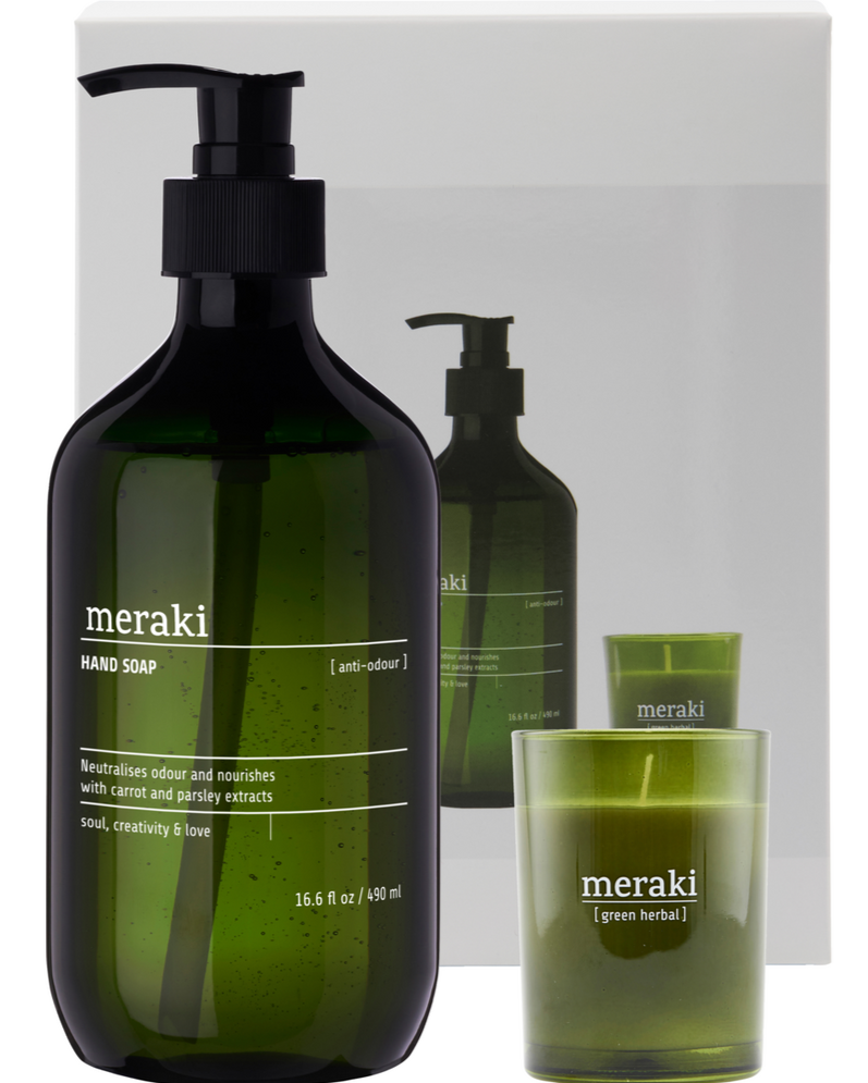 Meraki Gaveæske  Kitchen Essentials  Håndsæbe   Lys