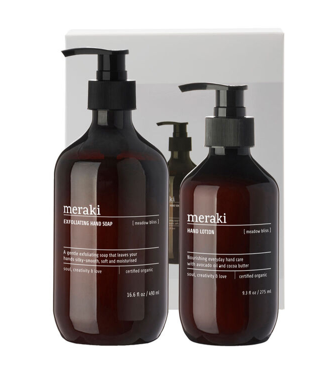 Meraki Gaveæske  Meadow Bliss  Simply Hand Care  490ml 275ml
