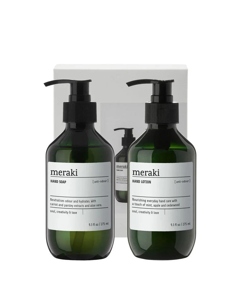 Meraki Gaveæske Anti Odour Håndsæbe Håndlotion 2 X 275ml
