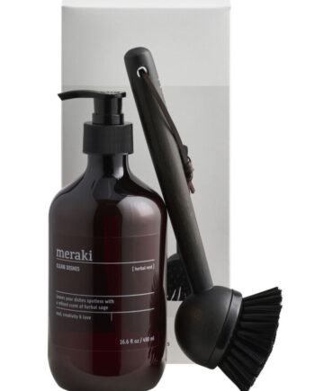 Meraki Gaveæske  Kitchen Essential  Opvaskemiddel   Børste  Herbal Nest