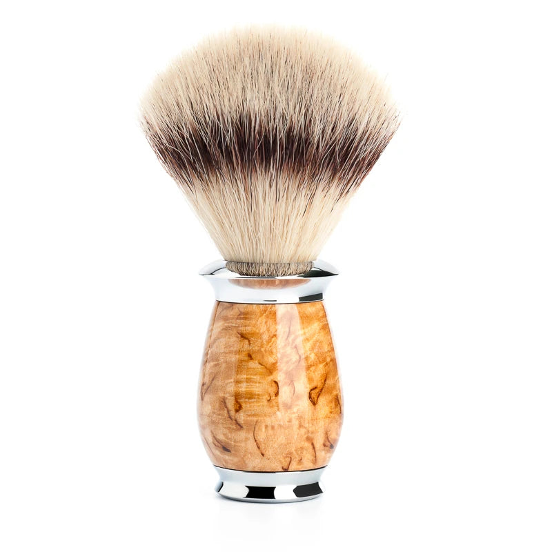 M? Hle Shaving Silvertip Fibre?  Barberkost  21 Mm  Purist  Karelian Burl Birk