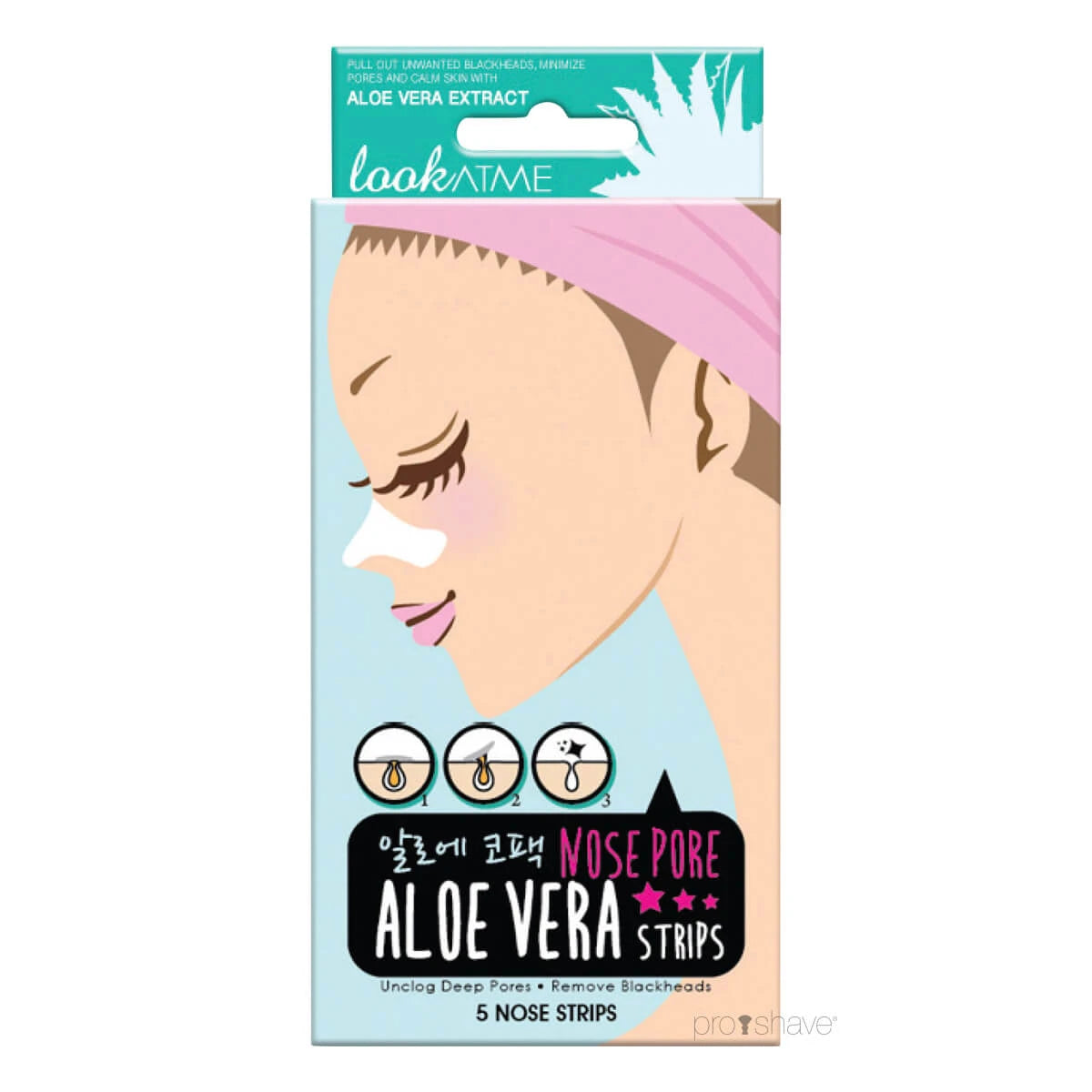 Look At Me Nose Pore Strips Aloe Vera 5 Stk Bemærk Dato