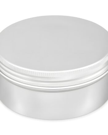 Aluminium Bøtte 350 Ml   Skumgummipude I Låg  Lakeret For Beskyttelse  Diameter 108 Mm  Højde 45 Mm   Hedenhus