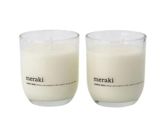 Meraki Duftlys Forest Rain 2stk  H: 7 6 Cm  Dia: 7 Cm