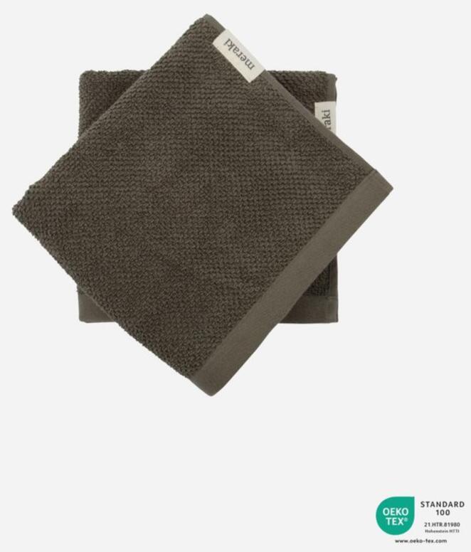 Meraki Håndklæde  Solid  Army  2 Stk  50x100cm