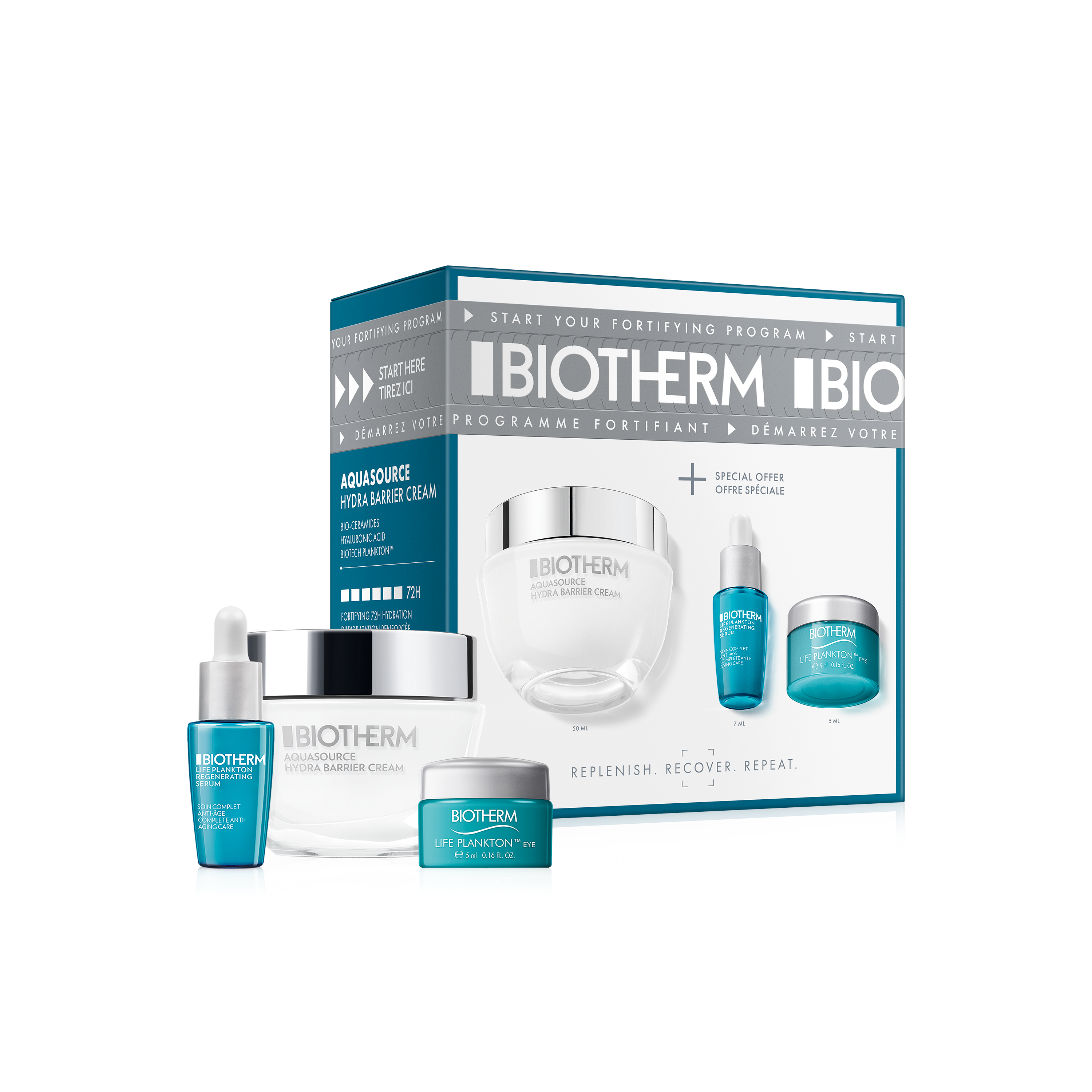 Biotherm Aquasource Hydra Barrier Hydrating Routine Gavesæt 50 Ml