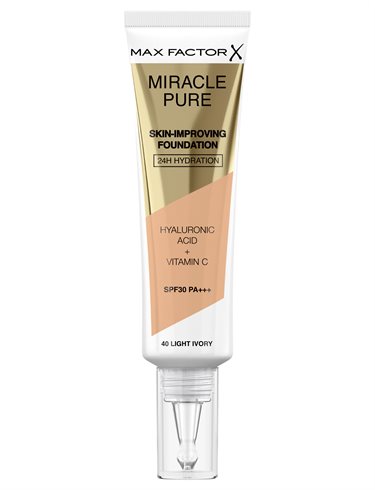 Max Factor Miracle Pure Foundation 40 Light Ivory
