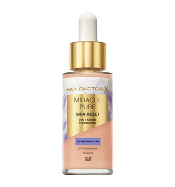 Max Factor Miracle Pure Skin Reset 2 In 1 Serum Foundation 10 30 Fair 30 Ml