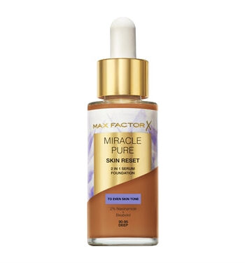 Max Factor Miracle Pure Skin Reset 2 In 1 Serum Foundation 80 85 Medium 30 Ml
