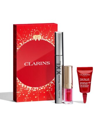 Clarins Wonder Volume Mascara Xxl  Lip Comfort Oil   Total Eye Lift Gavesæt