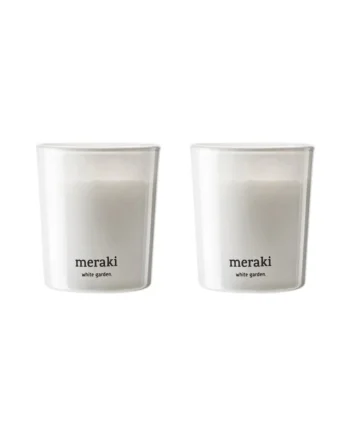 Meraki Duftlys White Garden  2stk  A 60g