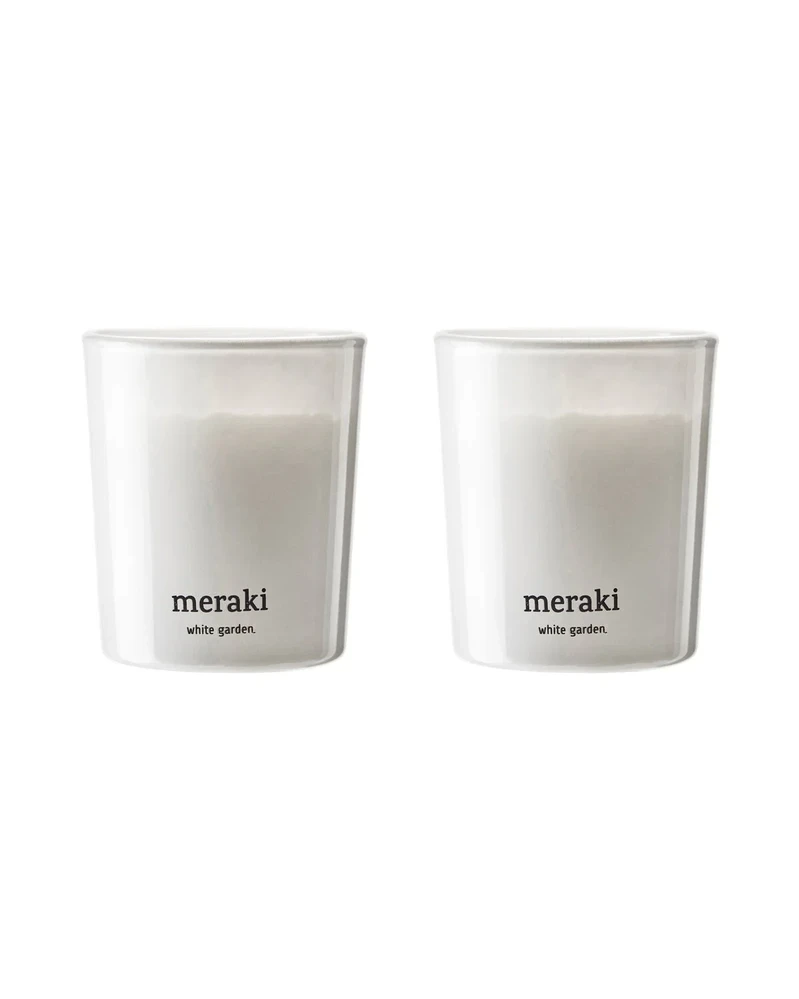 Meraki Duftlys White Garden 2stk A 60g