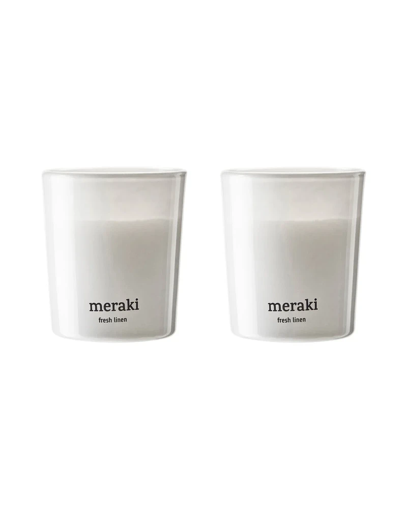 Meraki Duftlys Fresh Linen 2stk A 60g