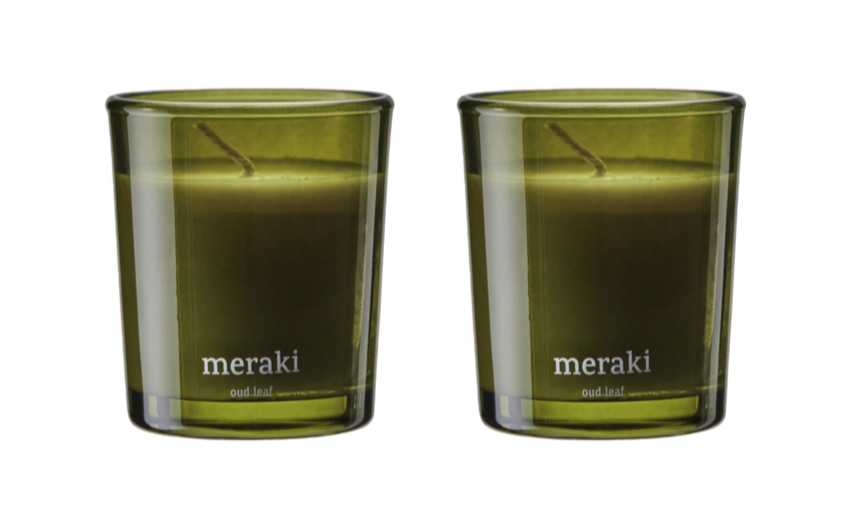 Meraki Duftlys  Oud Leaf  2 Stk  7cm X 6cm