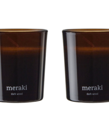 Meraki Duftlys  Dark Wood  2 Stk  7cm X 6cm