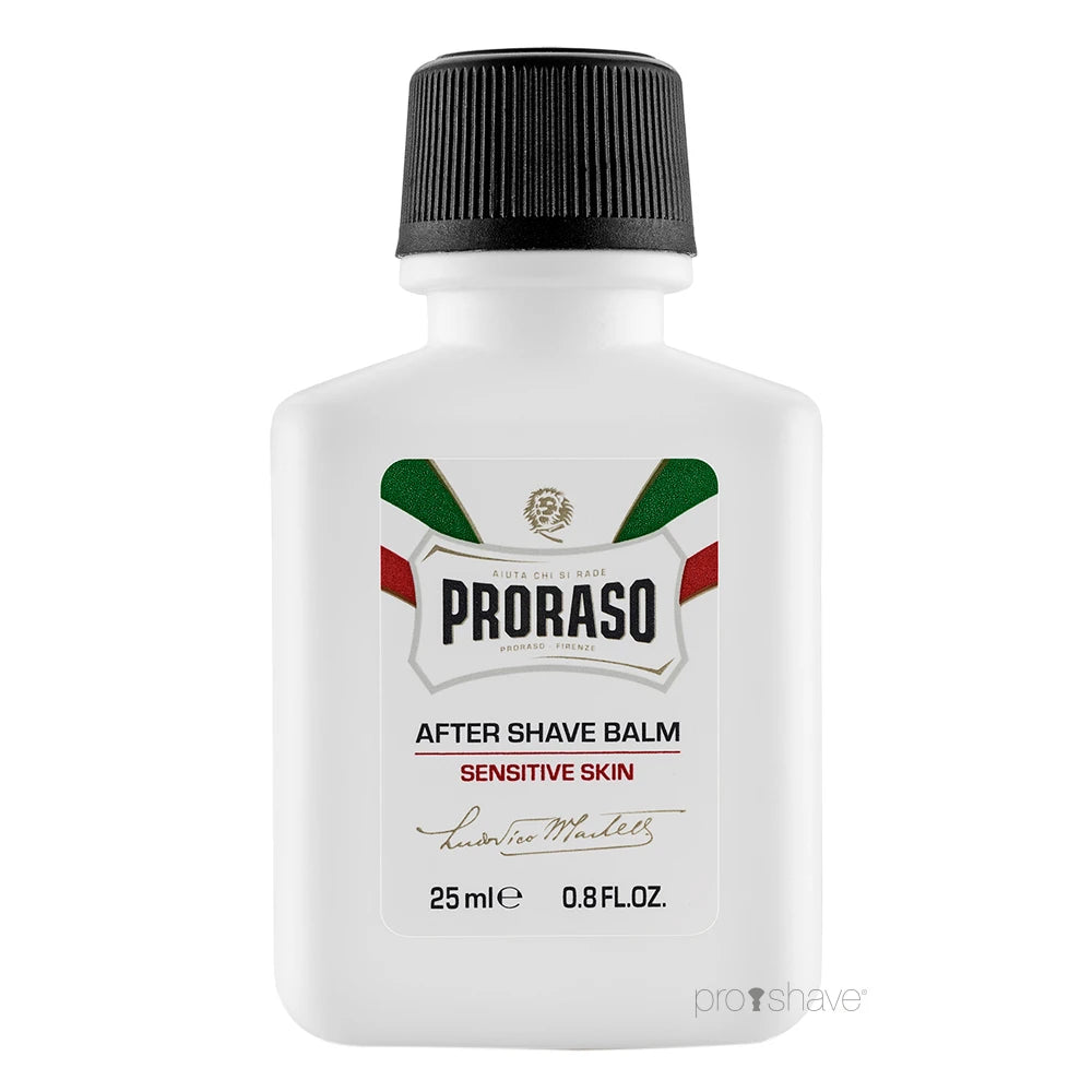 Proraso Aftershave Balm   Sensitive  Grøn Te   Havre  Rejsestørrelse  25 Ml