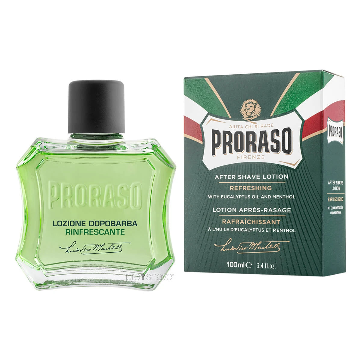 Proraso Aftershave Splash   Refresh  Eucalyptus   Menthol  100 Ml