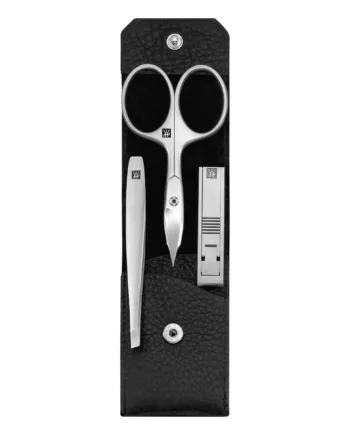 Zwilling Manicuresæt  3 Dele  Klik Luk Etui  Sort Læder